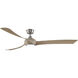 Wrap Custom 8.88 inch Brushed Nickel Fan-Multi