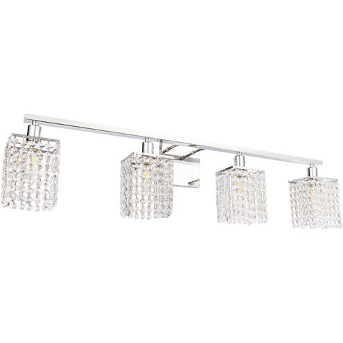 Phineas 4 Light 36 inch Chrome Wall sconce Wall Light