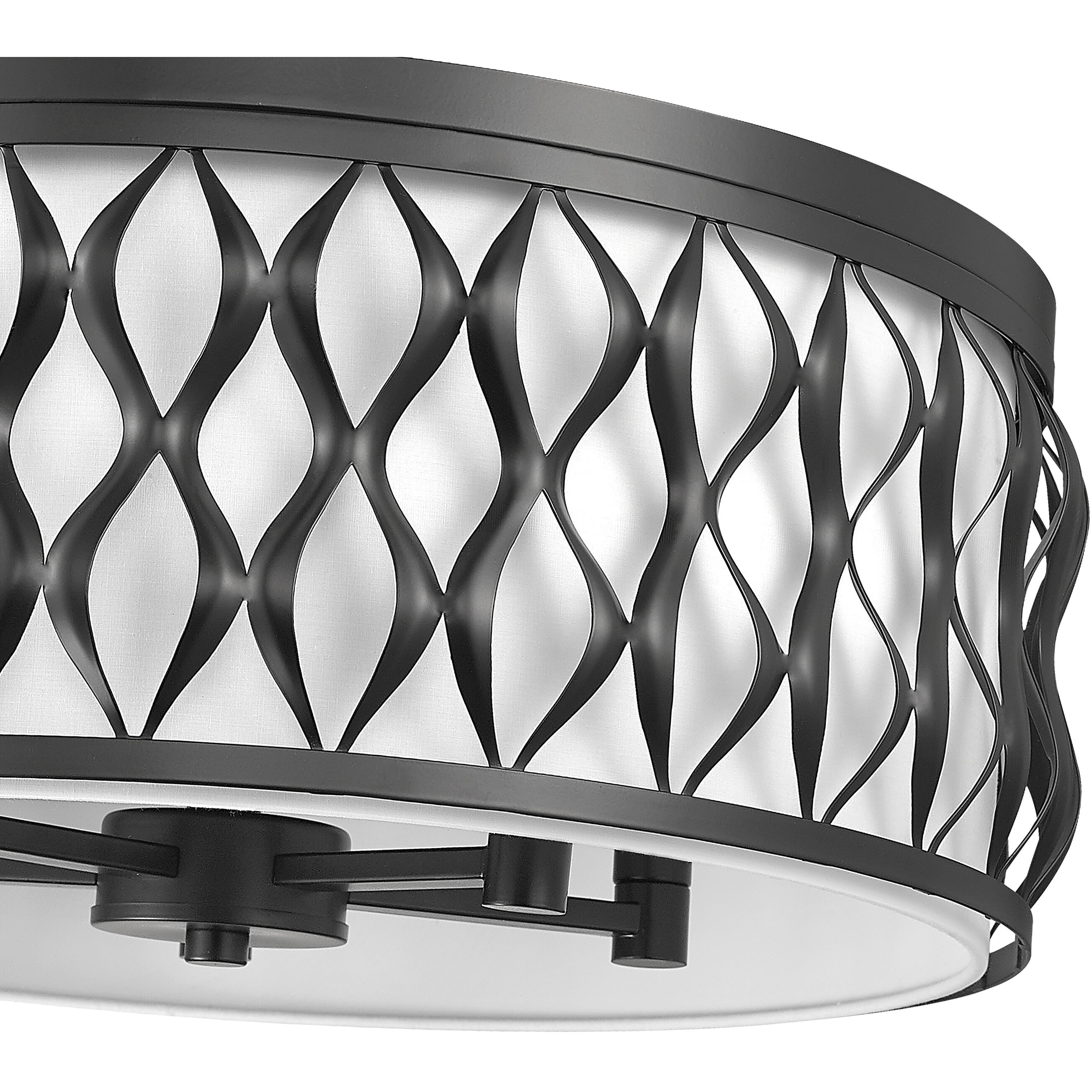 Harden 5 Light 20.25 inch Matte Black Flush mount Ceiling Light
