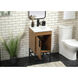 Eugene 19 X 18 X 33.5 inch Walnut Brown Vanity Sink Set