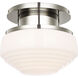 Thomas O'Brien Rally LED 8.75 inch Polished Nickel Flush Mount Ceiling Light