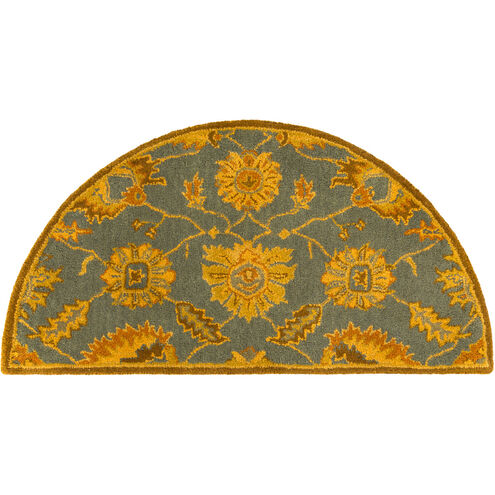 Caesar 48 X 24 inch Blue and Brown Area Rug, Wool