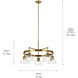 Eastmont 5 Light 31.5 inch Brushed Brass Chandelier Ceiling Light, Large