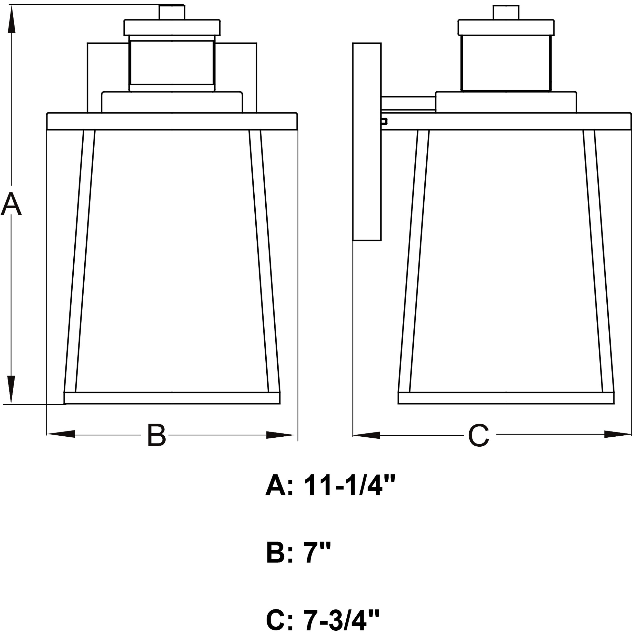 Geneva Textured Black Outdoor Motion Sensor