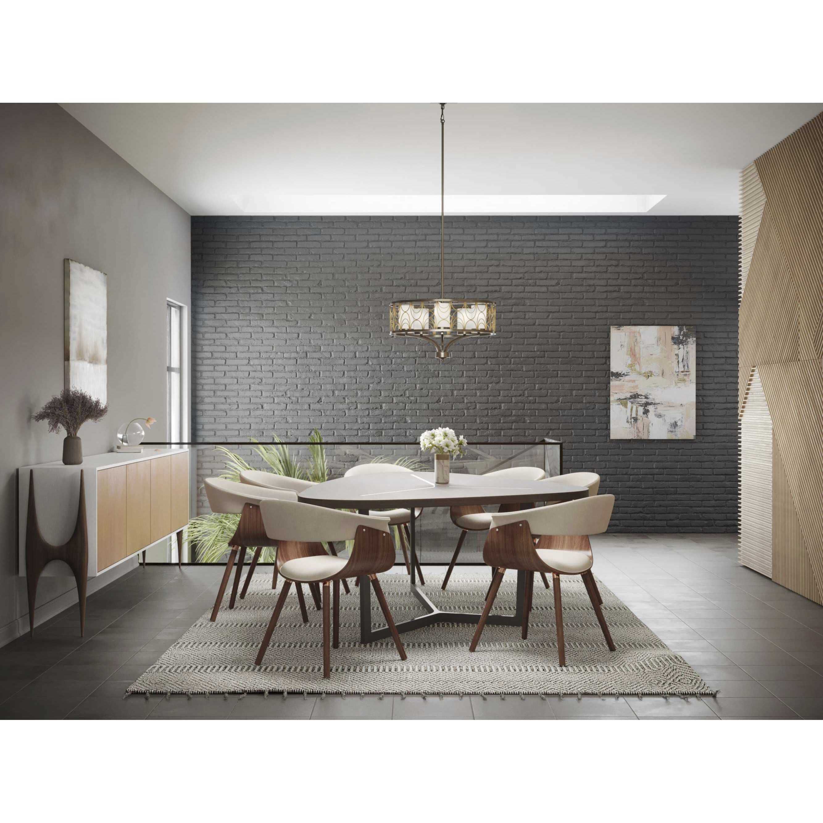 Cirrine 5 Light 24 inch Antique Bronze Chandelier Ceiling Light