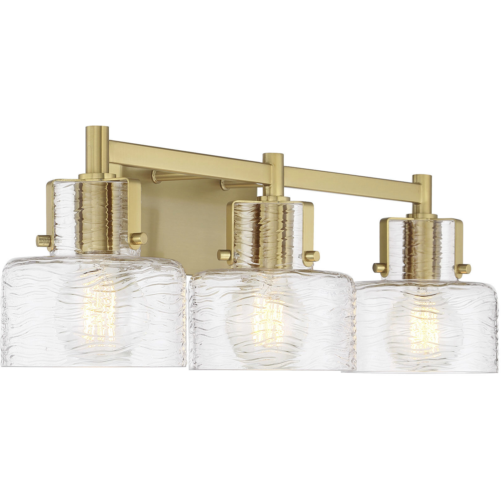 Dover 3 Light 25 inch Warm Brass Bathroom Vanity Light Wall Light