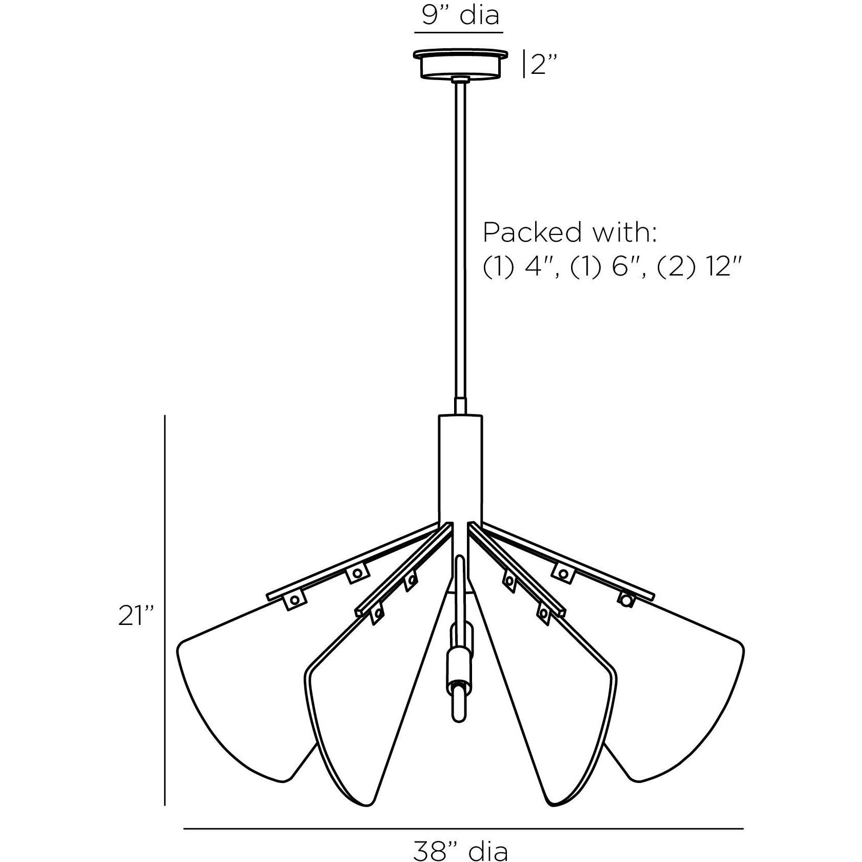 Bryant 6 Light 33 inch English Bronze Chandelier Ceiling Light