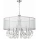Hampton 8 Light 32 inch Polished Chrome Chandelier Ceiling Light