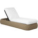 Barcelona Natural / Stinson White Outdoor Lounger