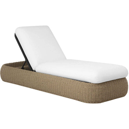 Barcelona Natural / Stinson White Outdoor Lounger