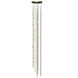 Constellation LED 12 inch Satin Brass Chandelier Ceiling Light in 2700K, Clear, Standard Suspension