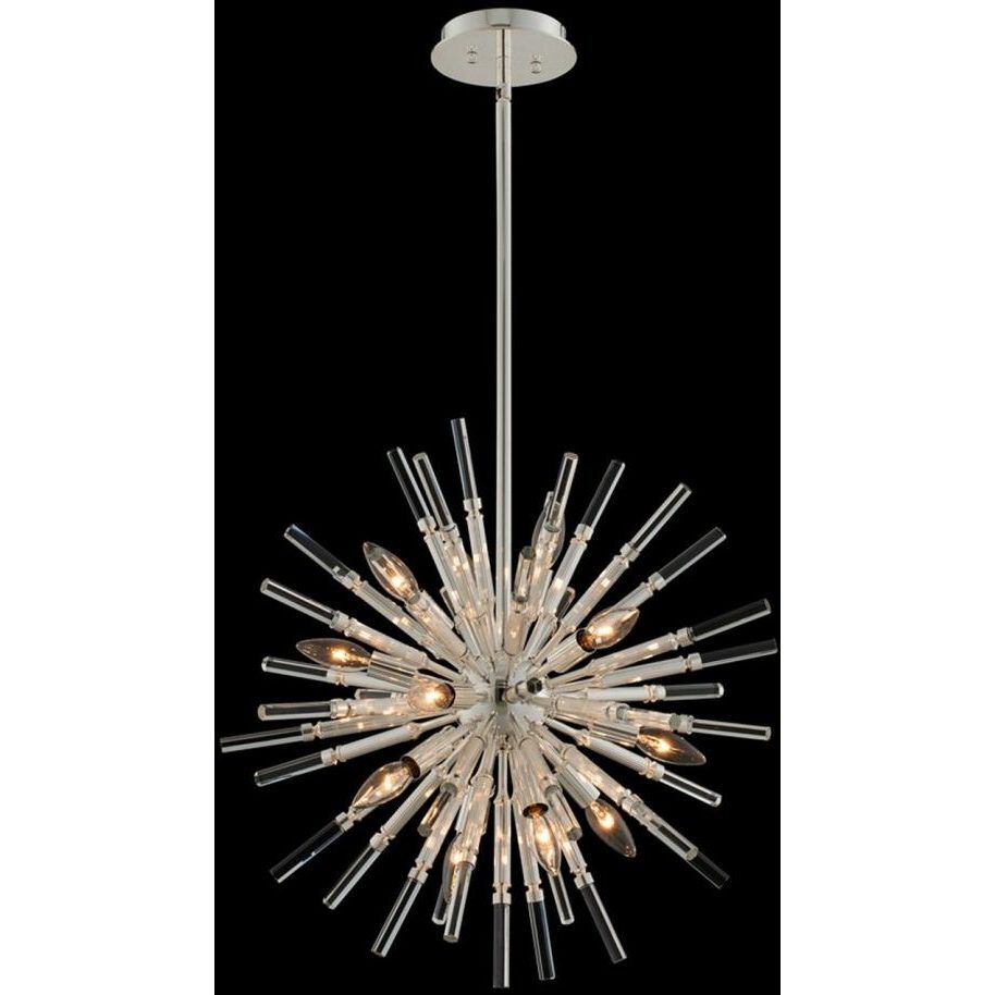 Sprazzo 14 Light 22 inch Polished Silver Pendant Ceiling Light