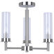 Benson 3 Light 16 inch Brushed Nickel Semi-Flush Mount Ceiling Light