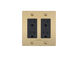 2G Duplex 125 Brass Outlet