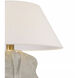 Kelly Wearstler Delmar 22.25 inch 15 watt Antiqued White Table Lamp Portable Light
