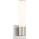 Vantage LED Brushed Nickel Wall Sconce Wall Light, Round