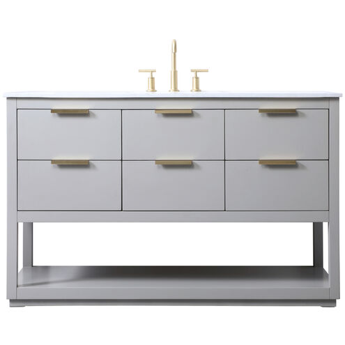 Larkin 54 X 22 X 34 inch Grey Vanity Sink Set