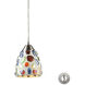 Versailles 1 Light 6 inch Satin Nickel Mini Pendant Ceiling Light