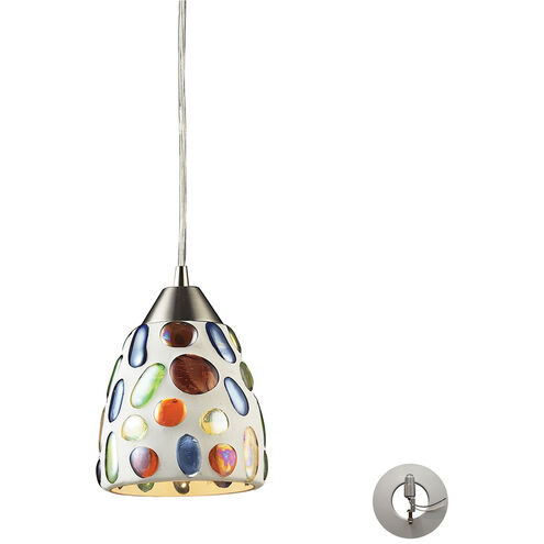 Versailles 1 Light 6 inch Satin Nickel Mini Pendant Ceiling Light