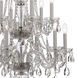 Traditional Crystal 12 Light 26 inch Polished Chrome Chandelier Ceiling Light