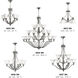 Bolla LED 23 inch Brushed Nickel Indoor Chandelier Ceiling Light in Etched Opal