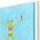 Froggy Beach Party Blue and Green and Multi and Pink Canvas, Propac