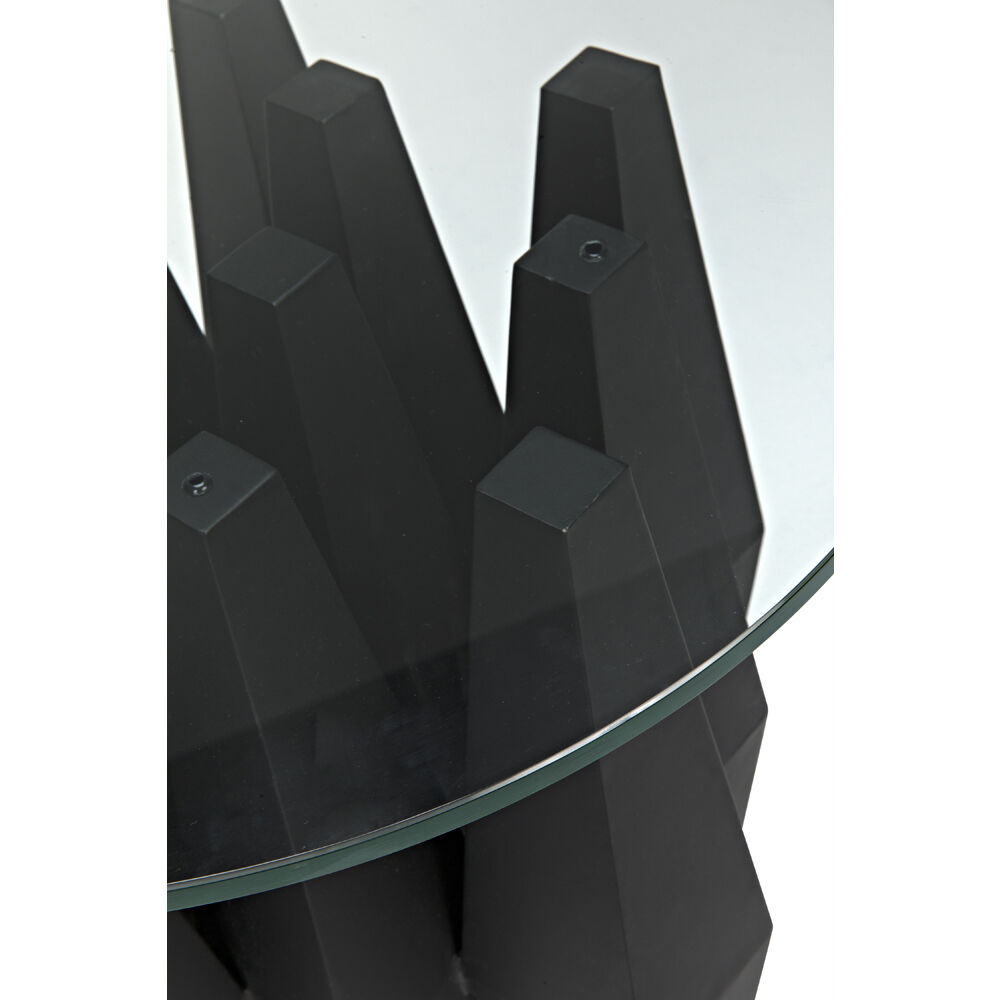 Soldier 24 X 24 inch Matte Black Side Table