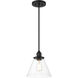 Barwell 1 Light 10 inch Coal Black Mini Pendant Ceiling Light