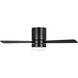 Era 44 Hugger LED 44 inch Midnight Black with Midnight Black/American Walnut Reversible Blades Indoor/Outdoor Ceiling Fan