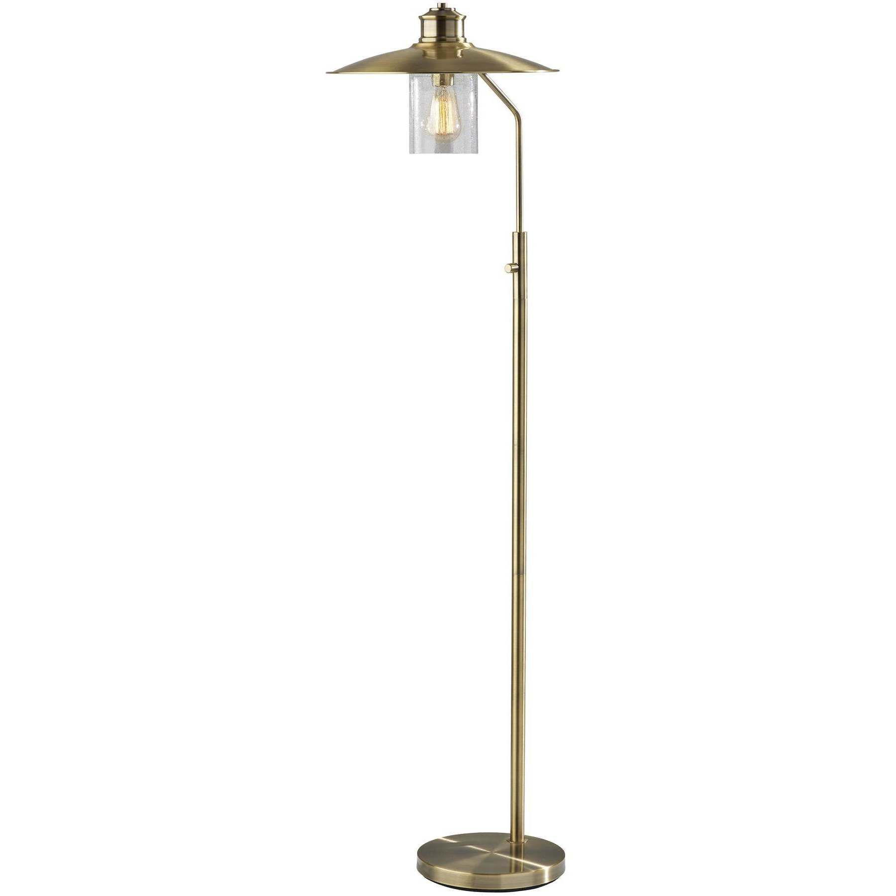 Kieran 57 inch 40.00 watt Antique Brass Floor Lamp Portable Light