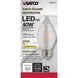 Lumos LED C15 Medium E26 4 watt 120V 2700K Light Bulb