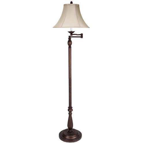 Signature 62 inch 150 watt Antique Rust Swing Arm Floor Lamp Portable Light