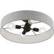 Elmhurst 4 Light 22 inch Black Semi-Flush Ceiling Light, Large