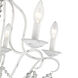 Chesterfield 5 Light 22 inch Antique White Chandelier Ceiling Light