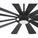 Windmolen 65 inch Textured Coal with Coal Ashwood Blades Outdoor Ceiling Fan