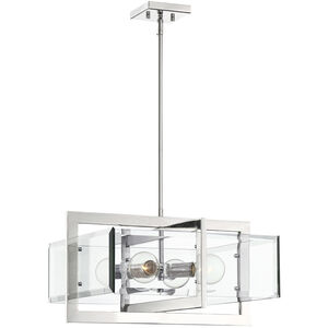 Ethan 4 Light 20.75 inch Polished Nickel Pendant Ceiling Light