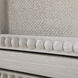 Caroline Cerused White and Painted Burlap Chest