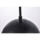 Eclipse 7 Light 54 inch Black Pendant Ceiling Light