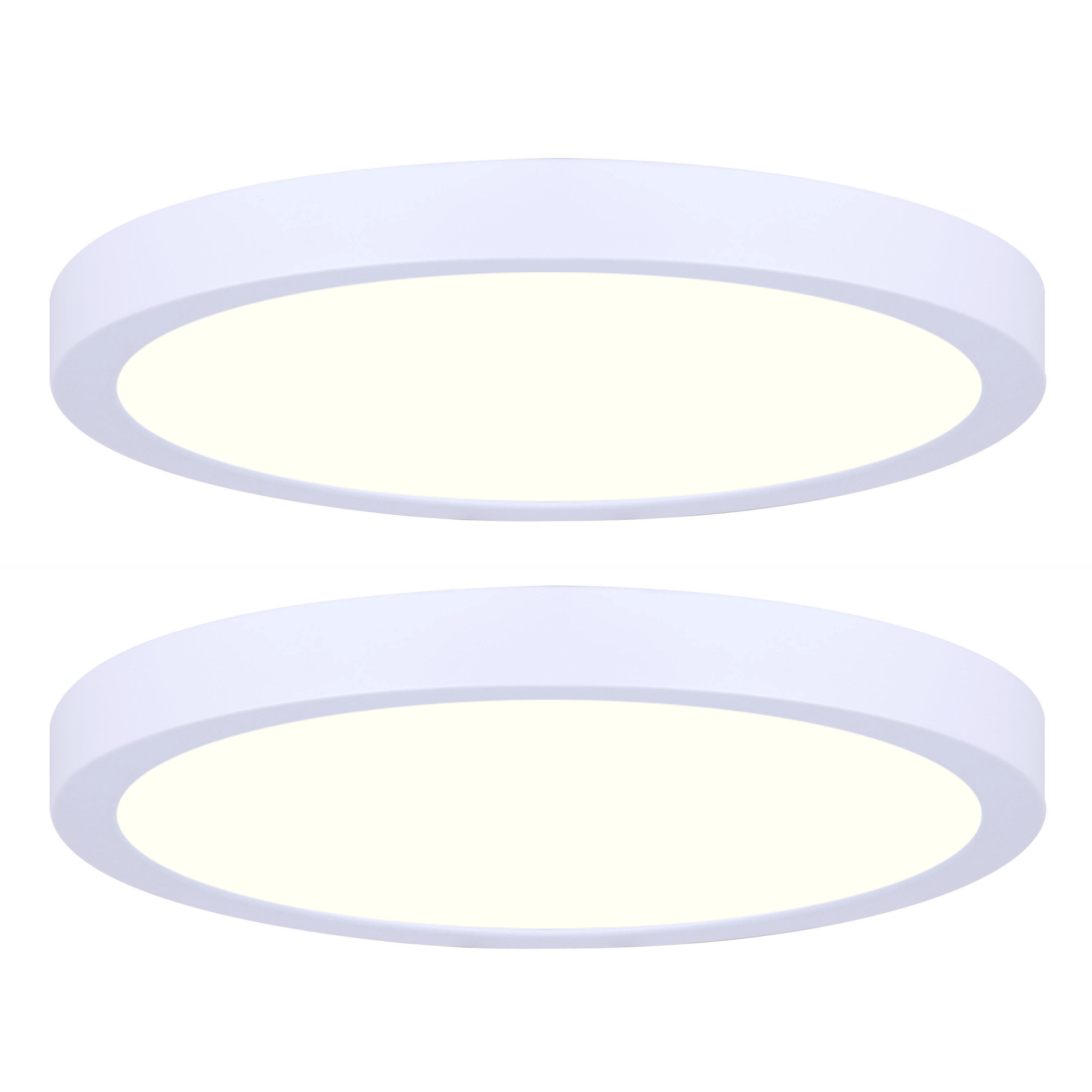 Madison LED 7 inch White Disc Light, Low Profile