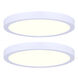 Madison LED 7 inch White Disc Light, Low Profile