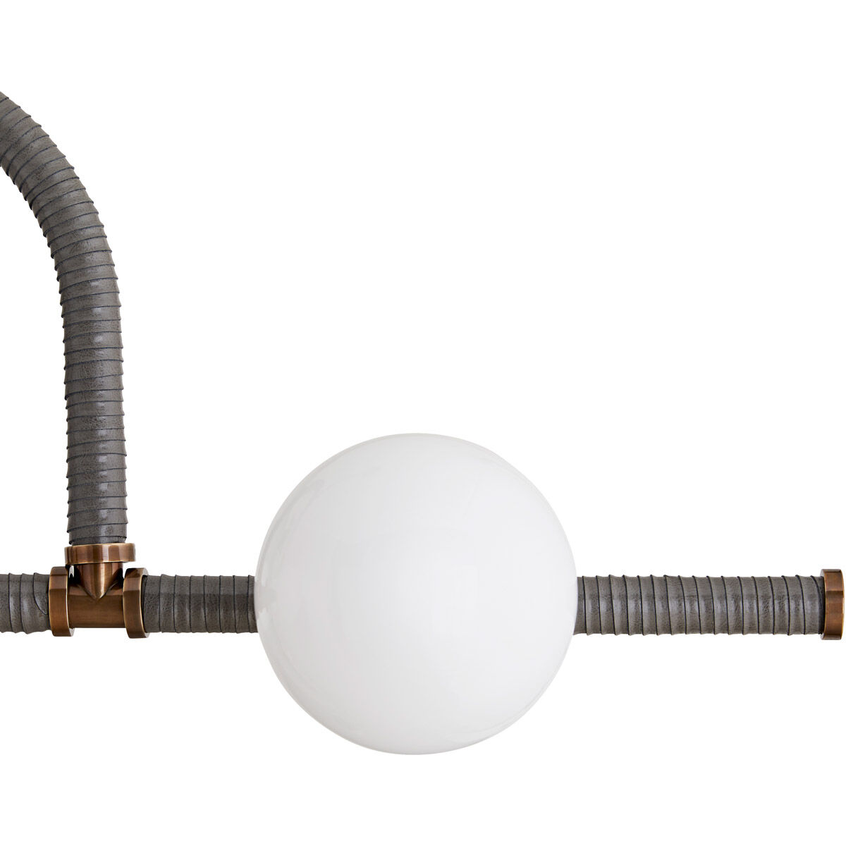 Harrison 6 Light 42 inch Heritage Brass Linear Chandelier Ceiling Light