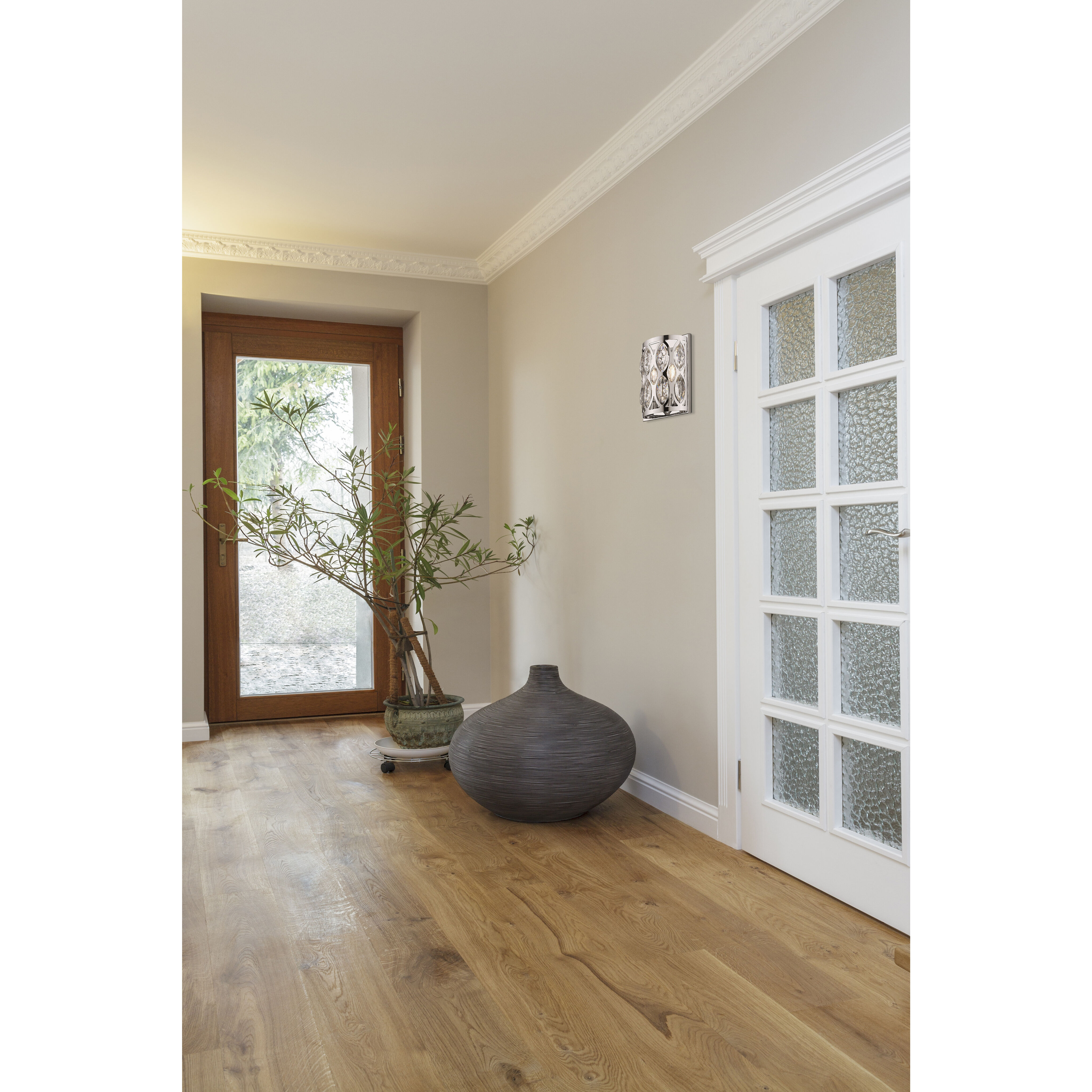 Dealey 2 Light 8.5 inch Chrome Wall Sconce Wall Light