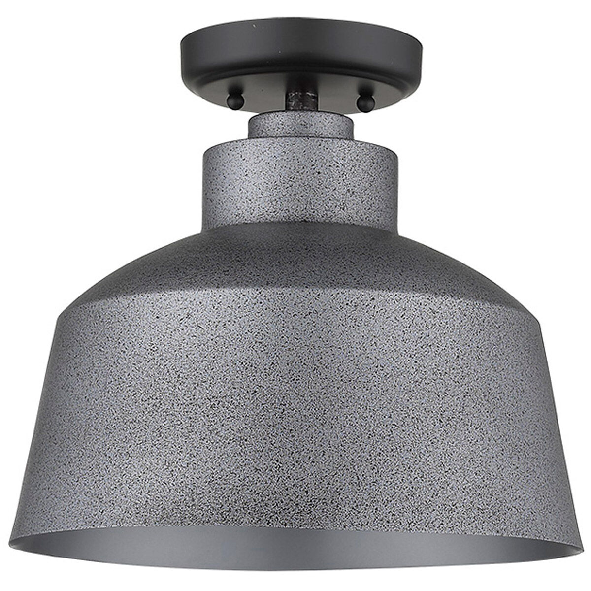 Barnes 1 Light 12 inch Gray Exterior Convertible Pendant