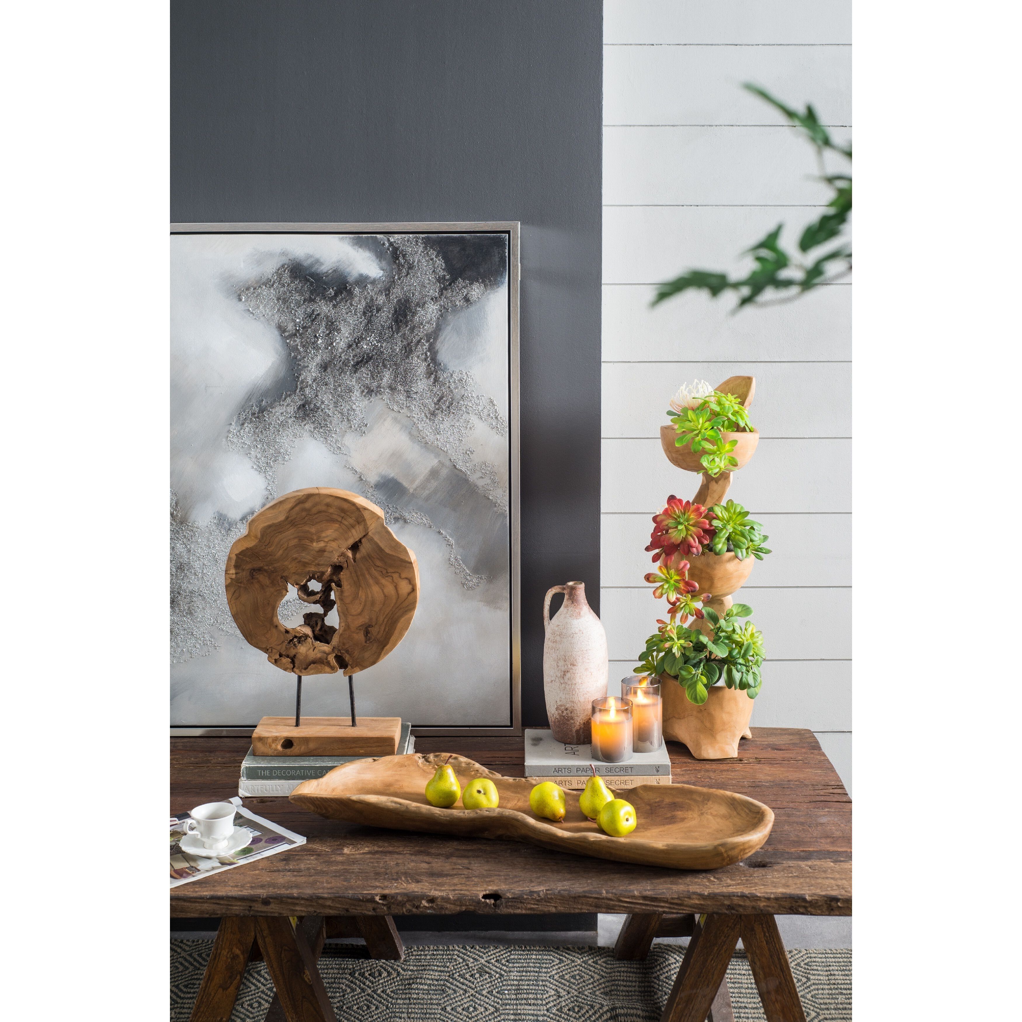 Anita 30.7 X 9.1 inch Brown Decorative Plate