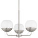 Alvin 3 Light 20.25 inch Brushed Nickel Chandelier Ceiling Light