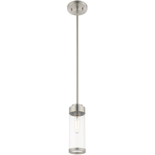 Hillcrest 1 Light 5 inch Brushed Nickel Mini Pendant Ceiling Light