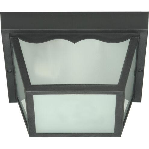 Brentwood 2 Light 10 inch Black Outdoor Flush Mount