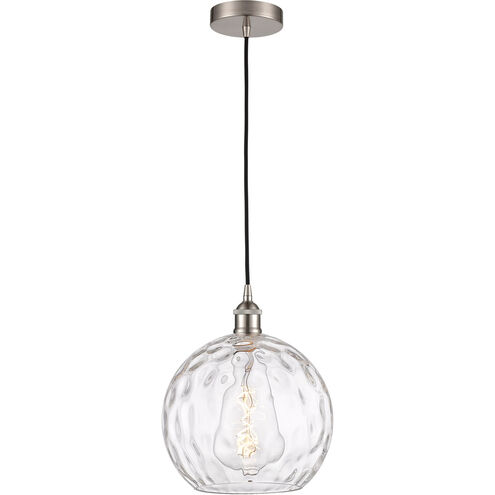 Edison Athens Water Glass 1 Light 10 inch Brushed Satin Nickel Mini Pendant Ceiling Light