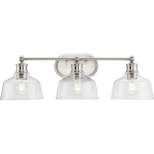 Singleton 3 Light 26.5 inch Brushed Nickel Bath Vanity Wall Light