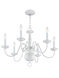Williamsburgh 6 Light 24 inch White Chandelier Ceiling Light